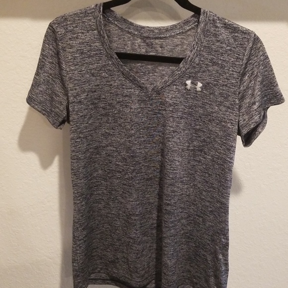 Under Armour Tops - Under armor navy blue marbled tee size M